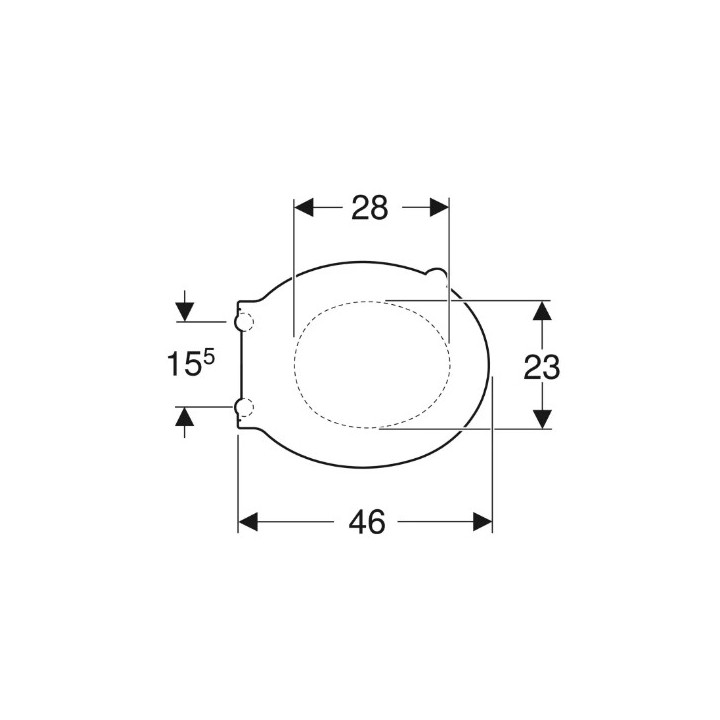 Geberit Selnova Comfort Deska sedesowa, mocowanie od góry, zachodząca pokrywa deski sedesowej, karminowa