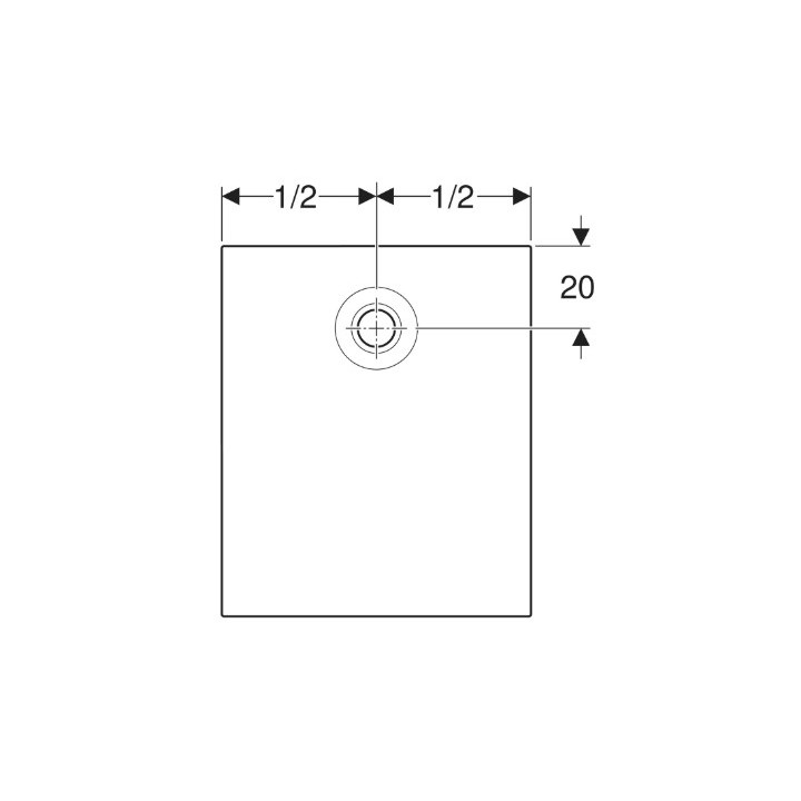 Brodzik prostokątny Geberit Nemea 90x75 cm, biały
