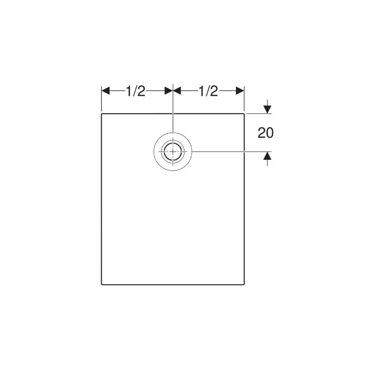 Brodzik prostokątny Geberit Nemea 120x80 cm, biały