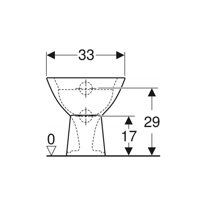 GEBERIT Stojąca miska sedesowa dla dzieci Geberit Bambini, lejowa
