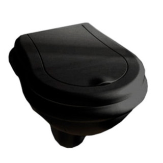 Kerasan Retro miska WC wisząca - czarna