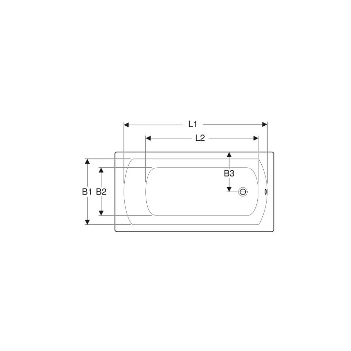 PERFECT wanna prostokątna 180x80 cm - biała