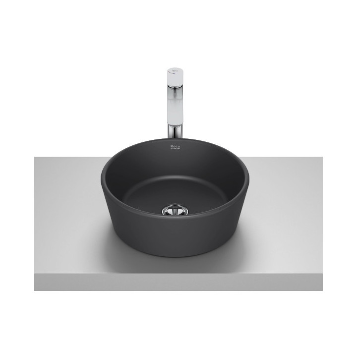 OPTICA Umywalka nablatowa ROUND CR 35 cm CZARNY MAT