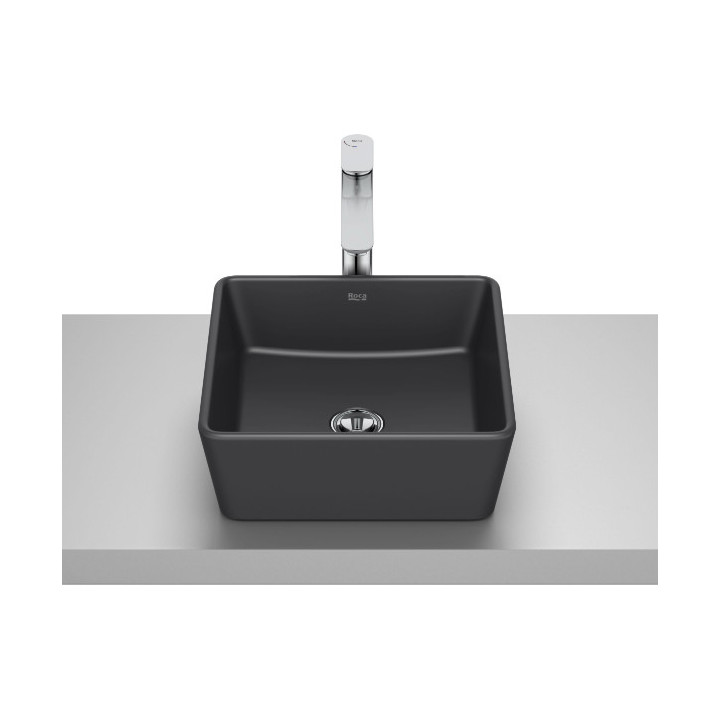 OPTICA Umywalka nablatowa SQUARE CQ 35x35 cm CZARNY MAT