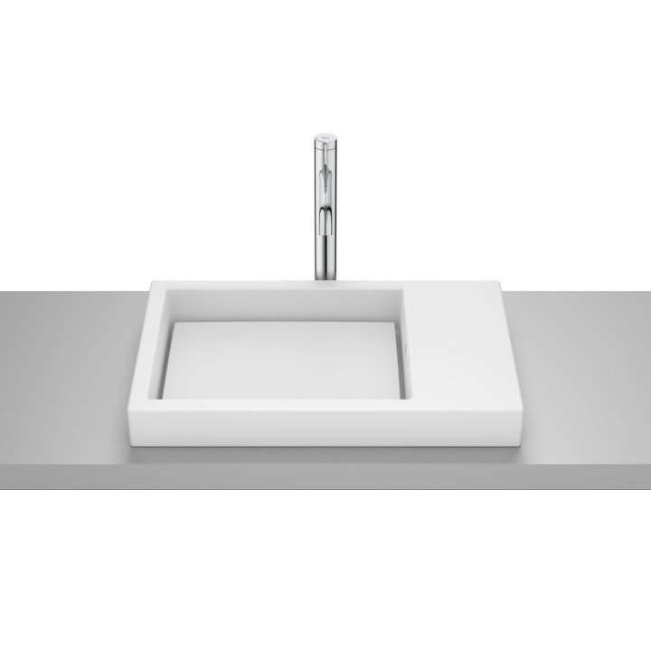 HORIZON Umywalka blatowa SKYLINE 60x38 cm BIAŁY MAT
