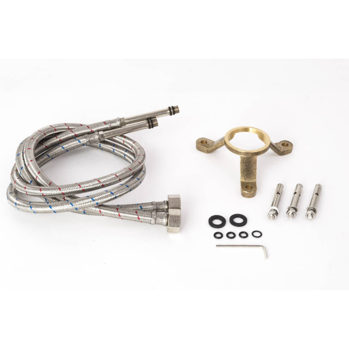 Bateria wannowa wolnostojąca Corsan Lugo chromowana