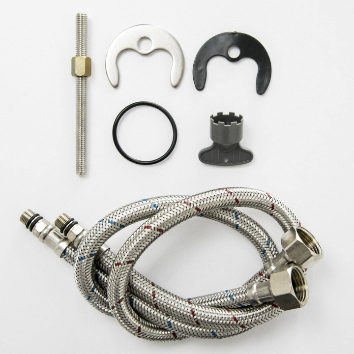 Bateria umywalkowa Corsan Trino wysoka chromowana