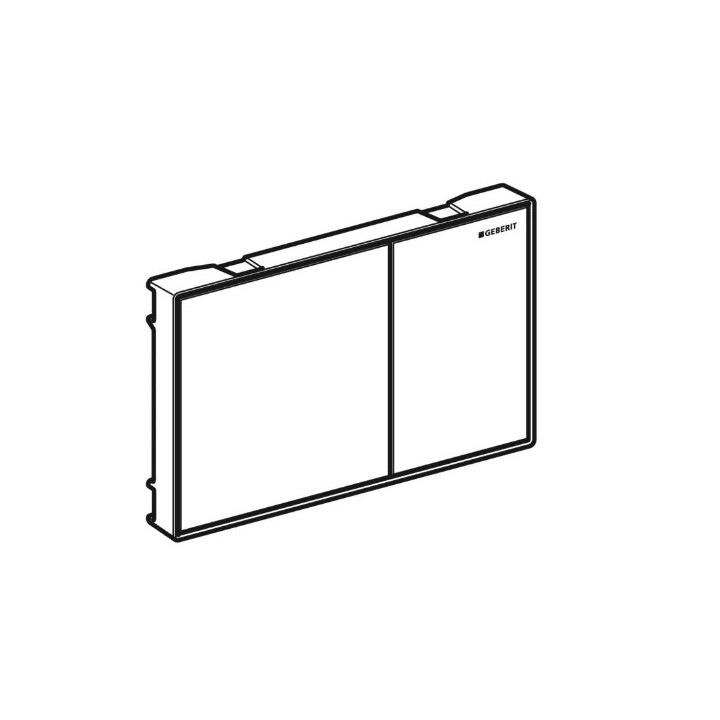 Przycisk uruchamiający Geberit Sigma60, do spłukiwania dwudzielnego, zlicowany z powierzchnią ściany