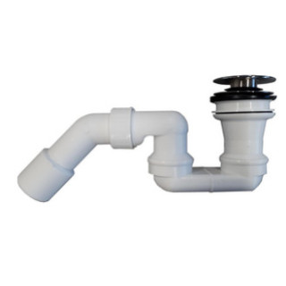 Villeroy & Boch Dodatki Zawór Push-to-Open bez funkcji przelewu (pokrywa odpływu White & Chrome), 145 x 275 x 114 mm, Chrom