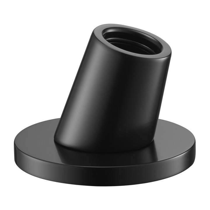 OMNIRES pierścień nawannowy z uchwytem na rączkę prysznicową - czarny mat