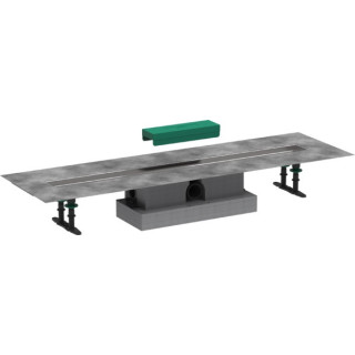 Element zewnętrzny odpływu Hansgrohe RainDrain Rock 900 z możliwością przycięcia i do wyłożenia płytkami