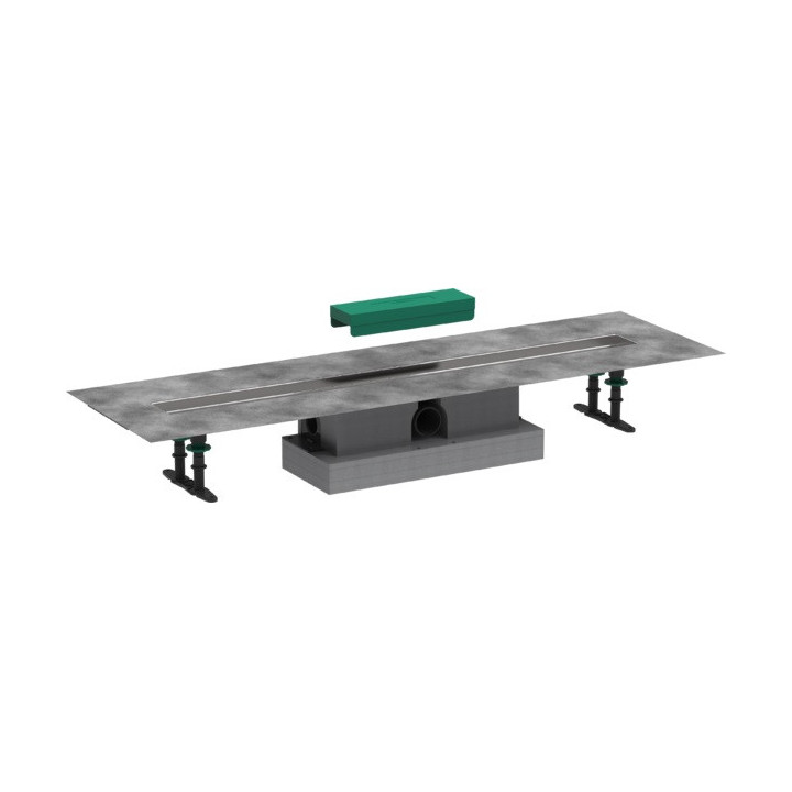 Element zewnętrzny odpływu Hansgrohe RainDrain Rock 900 z możliwością przycięcia i do wyłożenia płytkami