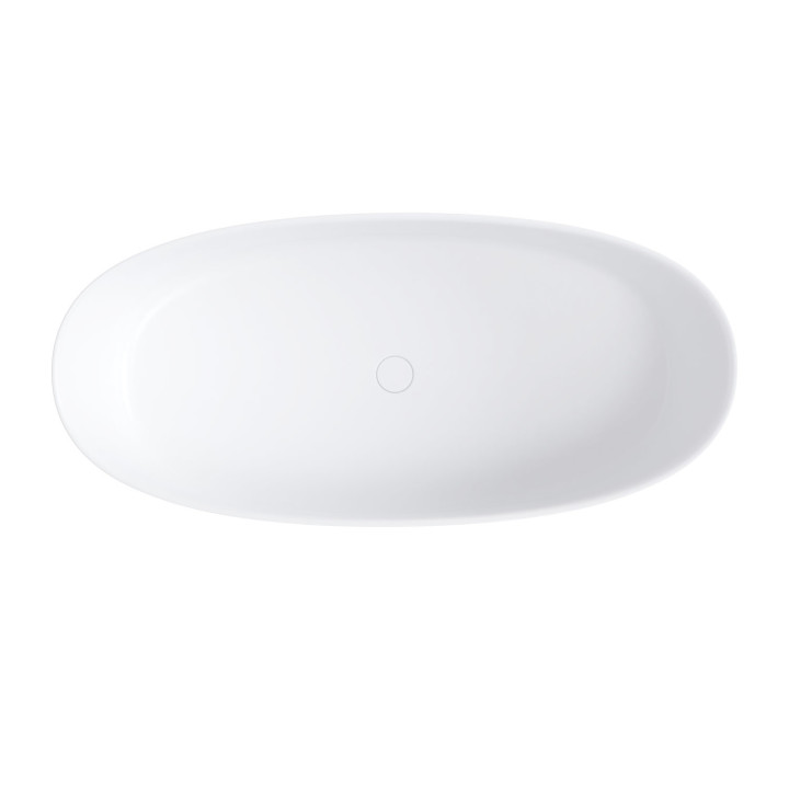 Wanna wolnostojąca OMNIRES NEO M+, 158x72 cm, z syfonem - biały mat