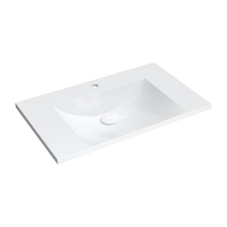 Umywalka meblowa OMNIRES NAXOS M+, 76 x 46 cm - biały połysk 