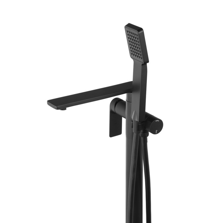 Bateria wannowa wolnostojąca Corsan Trino - czarna