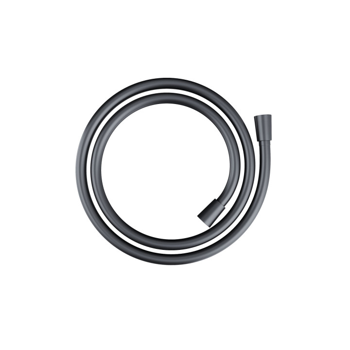 Natryskowa czarna kolumna prysznicowa Corsan Ango kwadratowa deszczownica z baterią mieszaczową