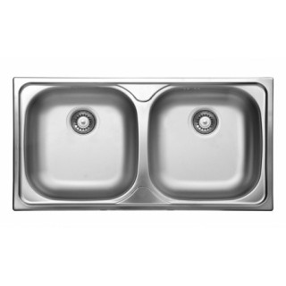 Zlewozmywak podblatowy Deante Egeria, 58x44cm, 1,5-komorowy, satyna