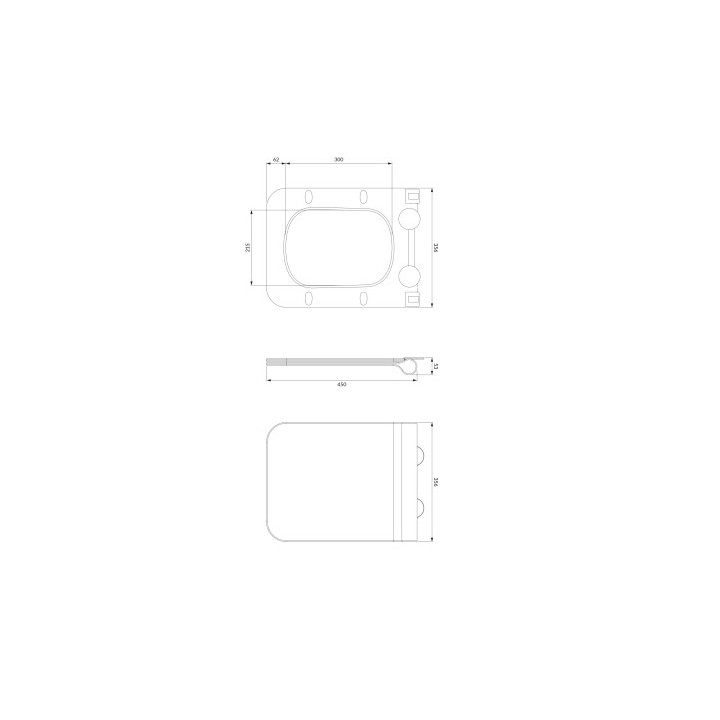 Wolnoopadająca deska toaletowa OMNIRES BOSTON - biały połysk