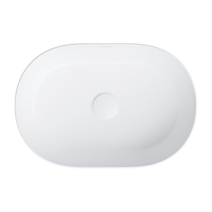 umywalka nablatowa OMNIRES MESA, 46 x 31 cm - biały mat