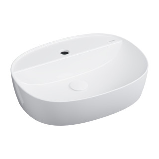 Umywalka nablatowa OMNIRES ATLANTA , 51 x 39 cm - biały połysk