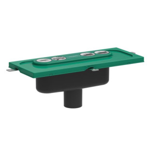 Element zewnętrzny odpływu Hansgrohe RainDrain Flex 900 mm z możliwością przycięcia i do montażu przy ścianie - czarny mat