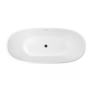 Oltens Stora wanna wolnostojąca 170x78 cm owalna akrylowa - biała