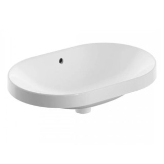 Umywalka Geberit Variform 60x40 cm wpuszczana, owalna KeraTect - biała
