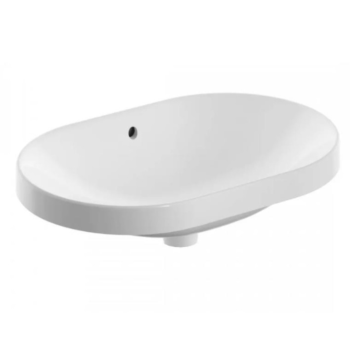 Umywalka Geberit Variform 60x40 cm wpuszczana, owalna KeraTect - biała