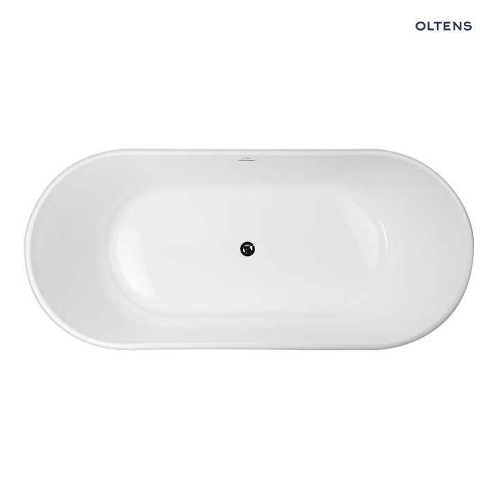 Oltens Inga wanna wolnostojąca 170x80 cm owalna akrylowa - biała