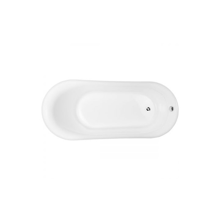 Oltens Gocta wanna wolnostojąca 160x75 cm owalna akrylowa - biała