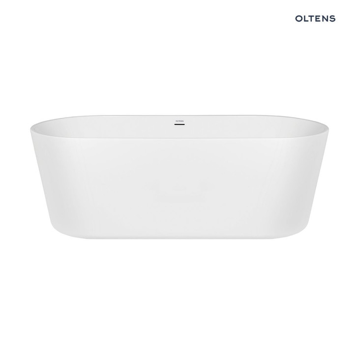 Oltens Inga wanna wolnostojąca 157x75 cm owalna akrylowa - biała