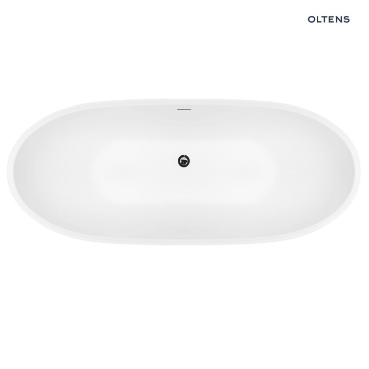 Oltens Folda wanna wolnostojąca 170x72 cm owalna akrylowa - biała