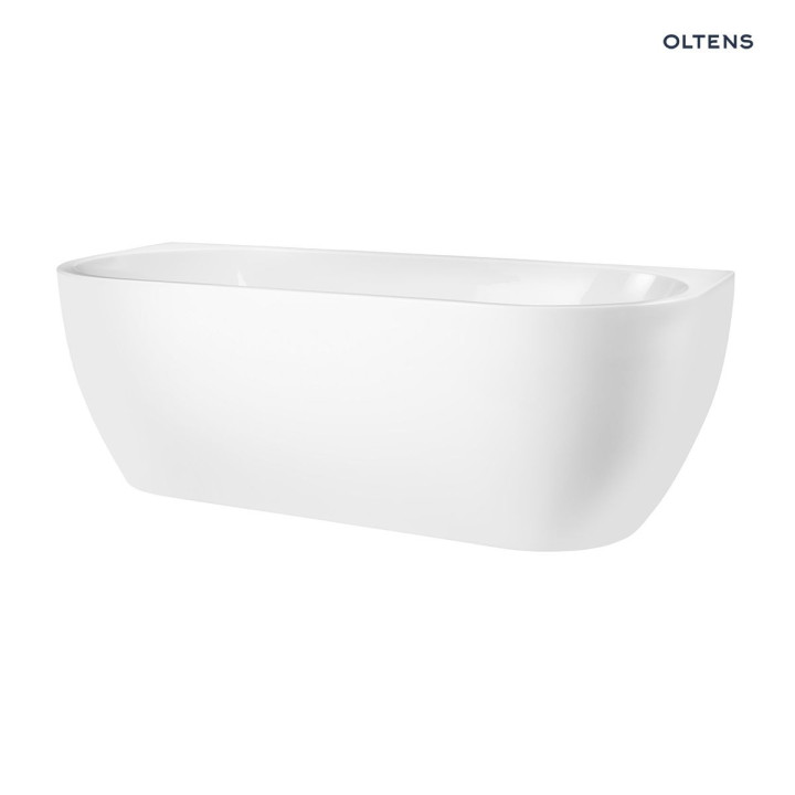Oltens Begna wanna przyścienna 170x75 cm akrylowa owalna - biała
