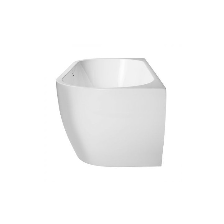 Oltens Begna wanna przyścienna 170x75 cm akrylowa owalna - biała