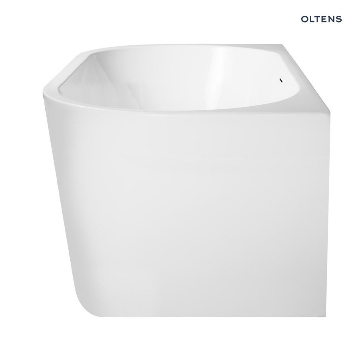 Oltens Delva wanna przyścienna 150x70 cm akrylowa owalna - biała