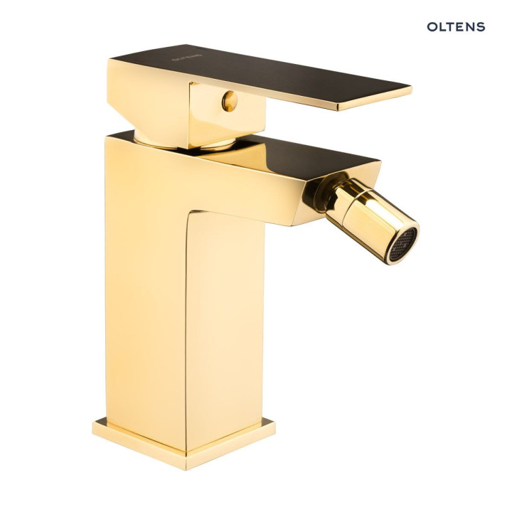 Oltens Gota bateria bidetowa stojąca - złota