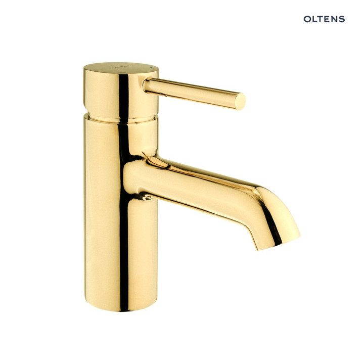 Oltens Molle bateria umywalkowa stojąca - złota 