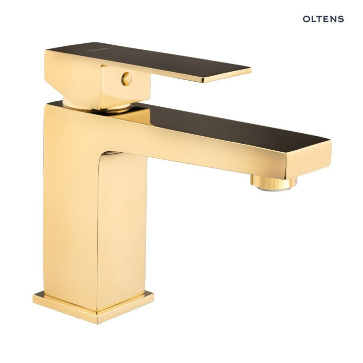 Oltens Gota bateria umywalkowa stojąca - złota