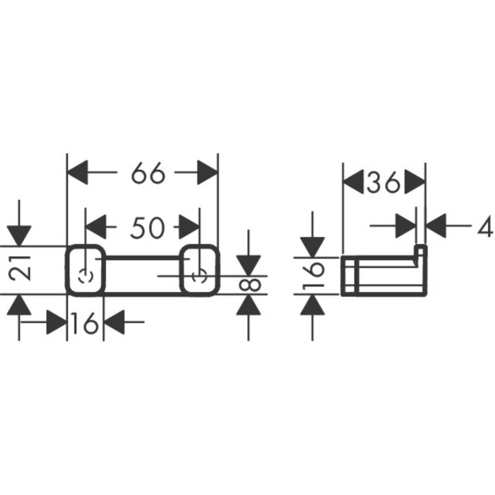 Wieszak pojedynczy Hansgrohe AddStoris, ścienny, złoty optyczny polerowany