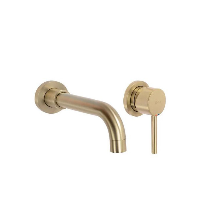 Bateria umywalkowa podtynkowa REA Lungo - złota