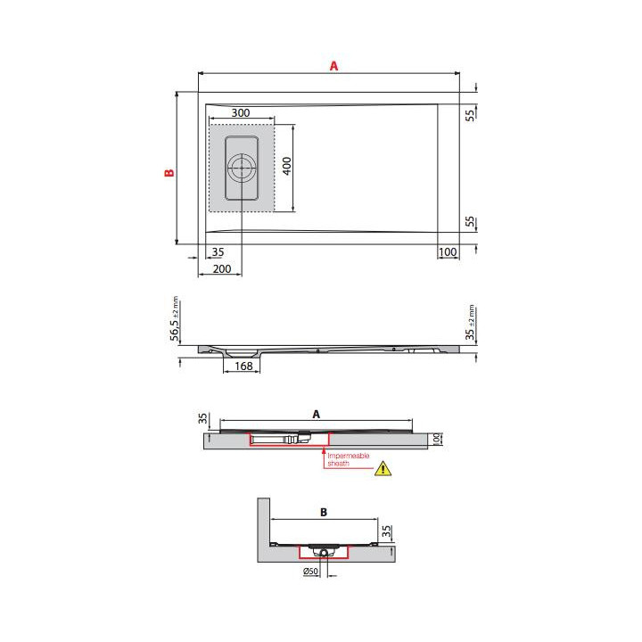 PYTAJ O RABAT ! Brodzik kwadratowy Novellini Kali A 90x90x5,5cm akrylowy biały
