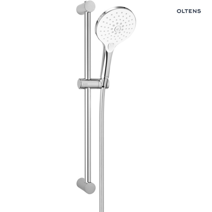 Zestaw prysznicowy Oltens Saxan EasyClick Alling 60 - chrom/biały