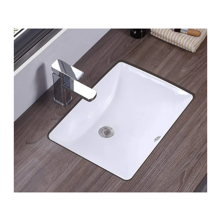 Umywalka podblatowa REA ADELA 46x33cm - śnieżnobiały