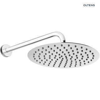 Zestaw Oltens Vindel Lagan deszczownica 25 cm okrągła z ramieniem ściennym - chrom