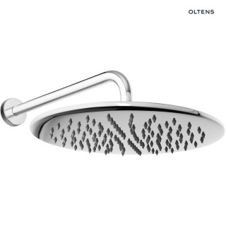 Zestaw Oltens Sondera Lagan deszczownica 30 cm okrągła z ramieniem ściennym - chrom