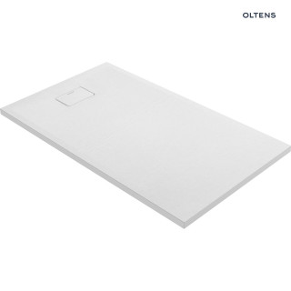 Oltens Bergytan brodzik prostokątny 140x80 cm RockSurface - biały