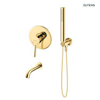 Zestaw Oltens Molle zestaw wannowo-prysznicowy podtynkowy - złoty