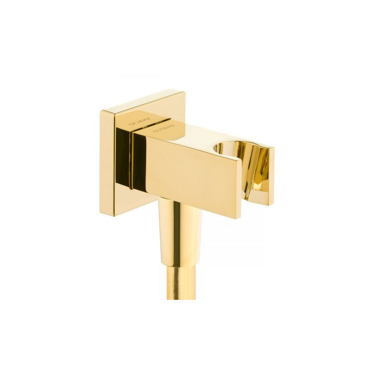 Zestaw Oltens Molle bateria podtynkowa z deszczownicą 30 cm Vindel (S) i kompletem prysznicowym Sog - złoty