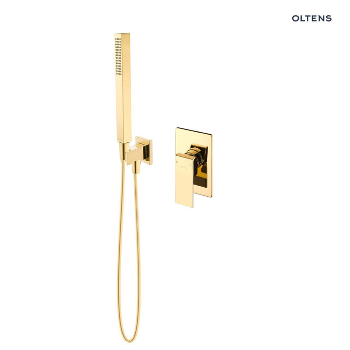 Zestaw Oltens Gota zestaw prysznicowy podtynkowy - złoty połysk