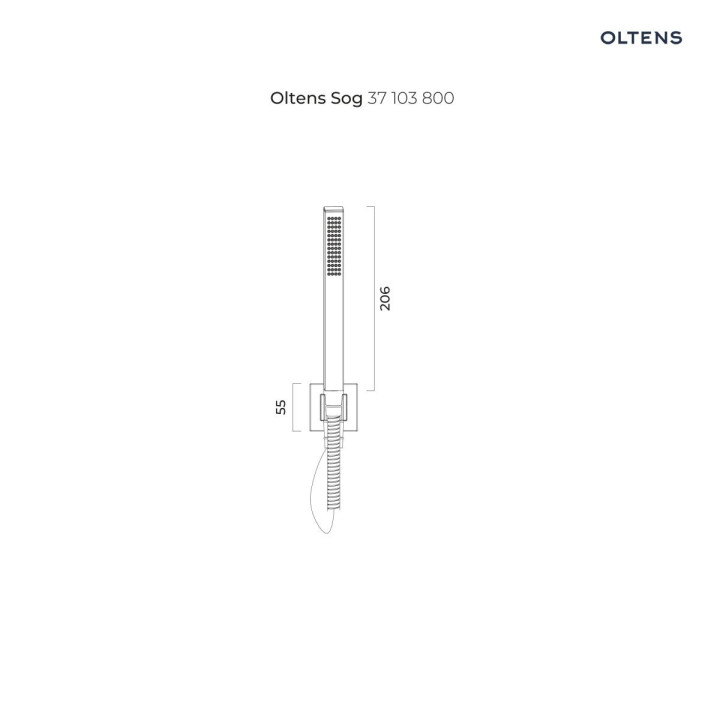 Oltens Sog słuchawka prysznicowa - złota 